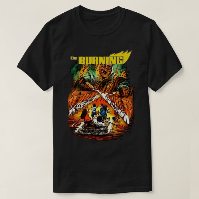 T-shirt Le film d'horreur qui brûle  (Design devant)
