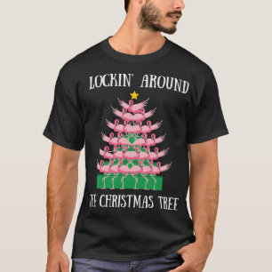 T-shirt Le Flamant rose Qui S'Éclate Autour Des Lumières D