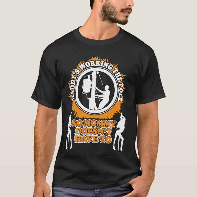 T-shirt Le fonctionnement du papa le Polonais (Devant)
