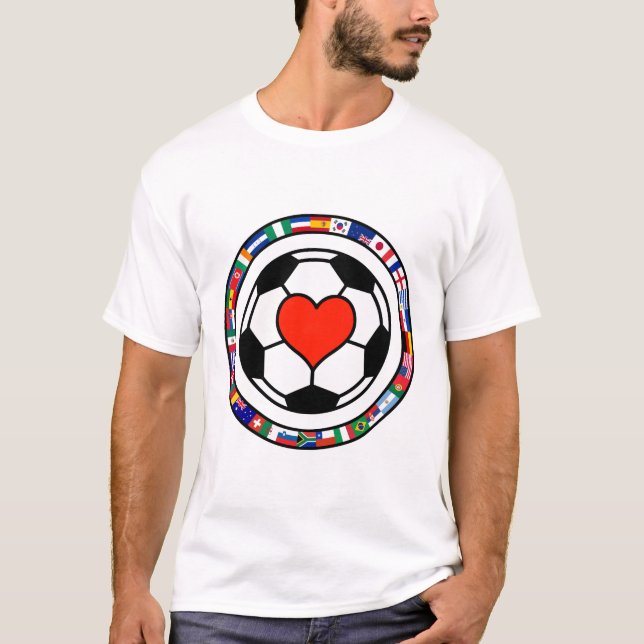 T-shirt Le football 2010 d'amour (Devant)