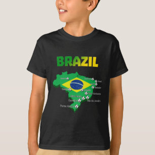 T-shirt Le football 3307 du Brésil