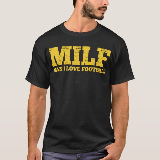 T-shirt Le football d'amour de l'homme I (Devant)