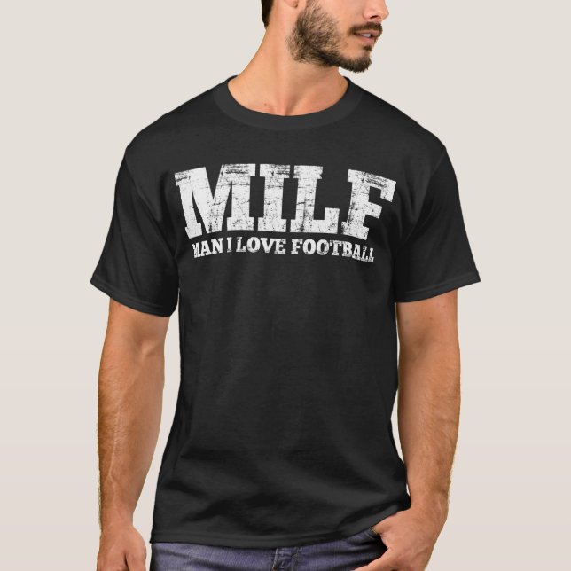 T-shirt Le football d'amour de l'homme I (Devant)