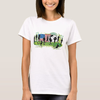 T-shirt Le football de femmes des Etats-Unis