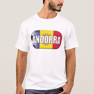T-shirt Le football de l'Andorre