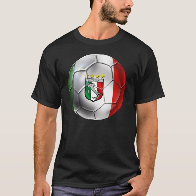 T-shirt Le football de l'Italie (Devant)