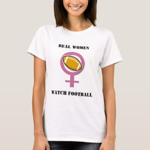 T-shirt Le football de montre de vraies femmes