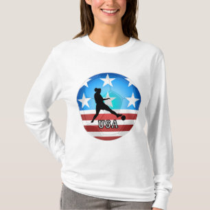 T-shirt le football des femmes