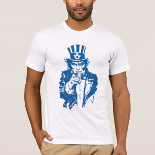 T-shirt Le football d'Oncle Sam des Etats-Unis