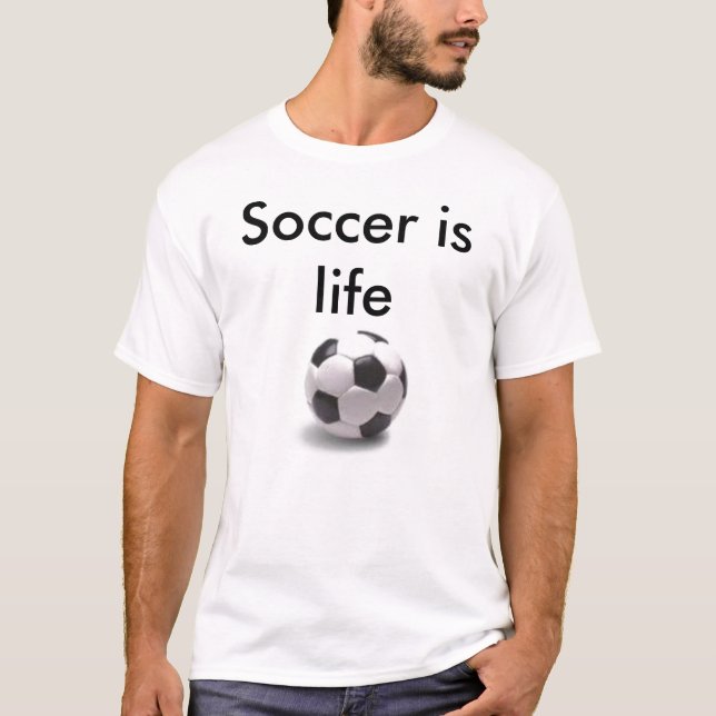 T-shirt Le football est la vie (Devant)