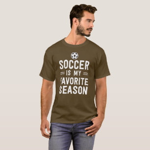 T-shirt Le football est ma saison préférée avec du ball