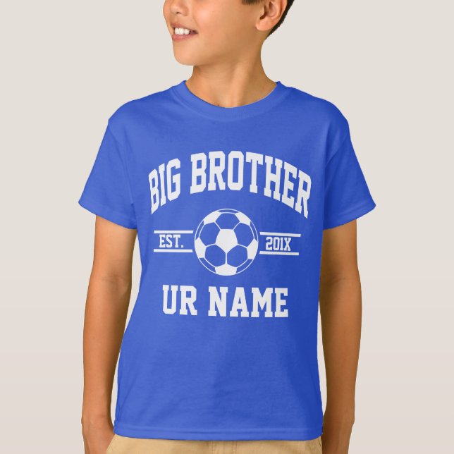 T-shirt Le football personnalisé de frère (Devant)