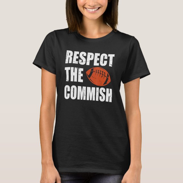 T-shirt Le Football Respecte La Cham De Football De L'Imag (Devant)