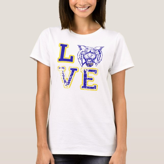 T-shirt Le football sauvage d'amour folâtre le réservoir (Devant)