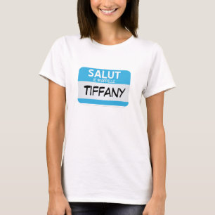 T-shirt Le Français bonjour mon nom est… personnalisable