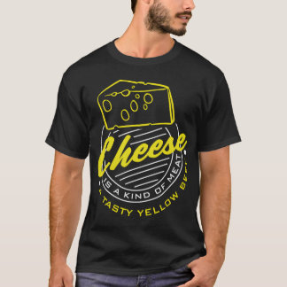 T-shirt Le fromage est une sorte de viande de boeuf jaune 