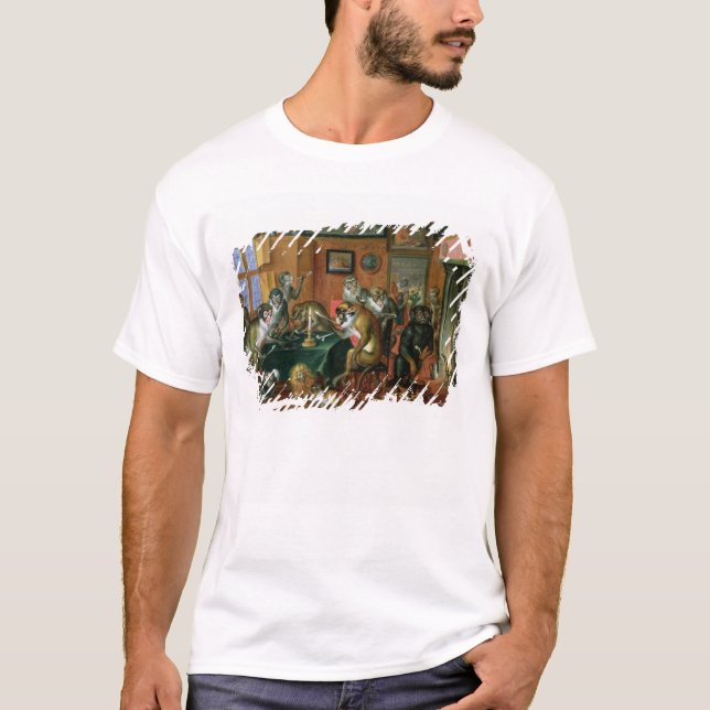 T-shirt Le fumoir avec des singes (Devant)