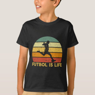 T-shirt Le Futbol Est La Vie Costume De Joueur De Football