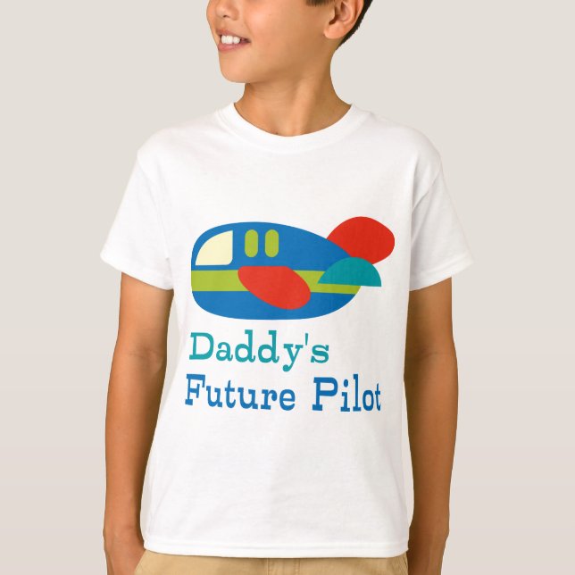 T-shirt Le futur pilote de papa (Devant)