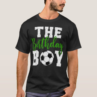 T-shirt Le garçon d'anniversaire ensemble familial de foot