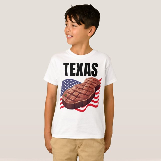 T-shirt Le garçon Texas (Devant entier)