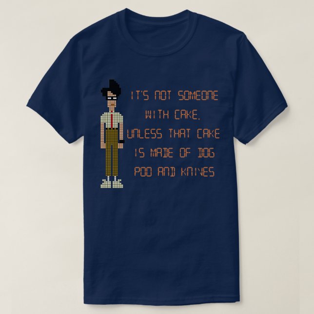 T-shirt Le gâteau de Chien Foule et couteaux IT (Design devant)