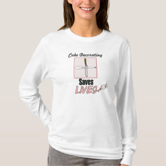 T-shirt Le gâteau décorant sauve les vies