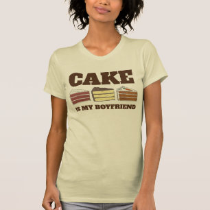 T-shirt Le Gâteau Est Mon Petit Ami Carotte Jaune Velvet R