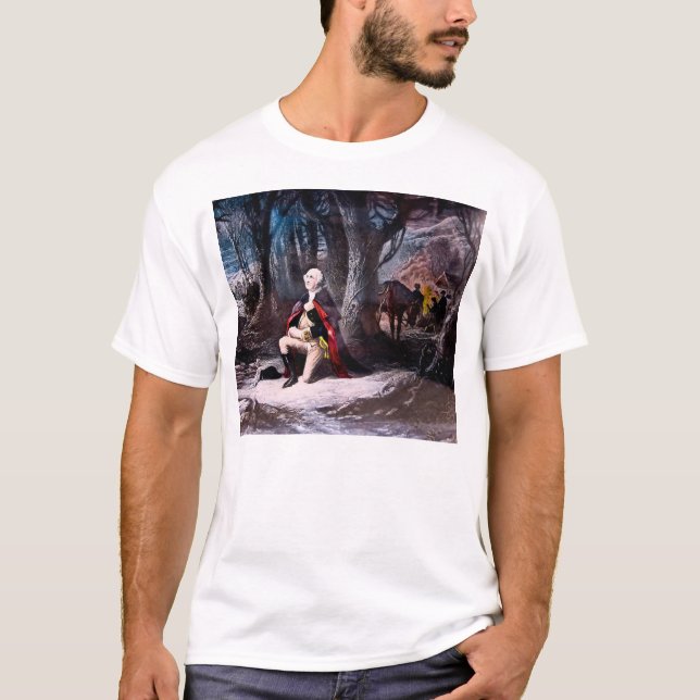 T-shirt Le Général Washington priant à la forge de vallée, (Devant)
