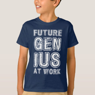 T-shirt Le génie du futur au travail. Retour à la concepti
