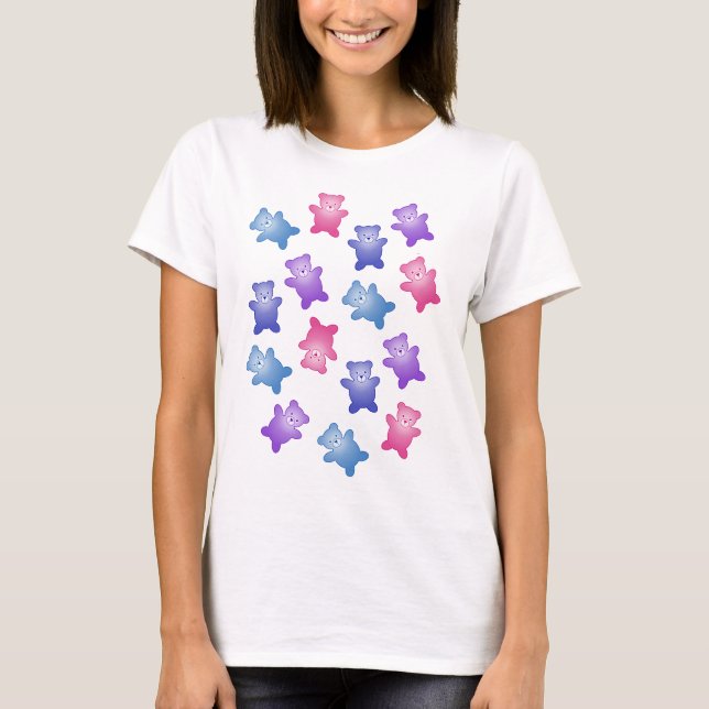 T-shirt Le genre drôle de nounours croulant indiquent la (Devant)