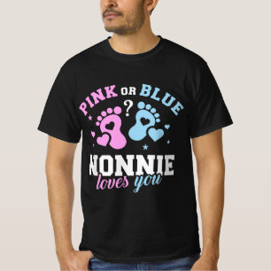T-shirt Le genre révèle nonnie grand-mère