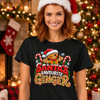 T-shirt Le Gingembre Préféré du Père Noël – Gingembre de N
