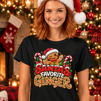 T-shirt Le Gingembre préféré du Père Noël – Gingembre de N