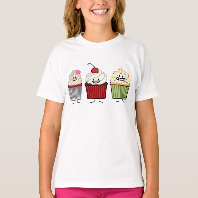 T-shirt Le glaçage de famille de petit gâteau arrose le (Devant)