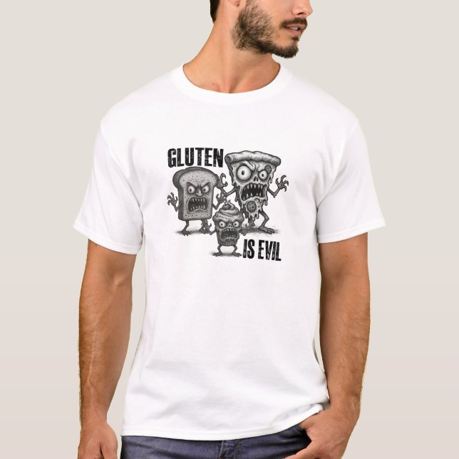 T-shirt Le gluten est un mal (Devant)