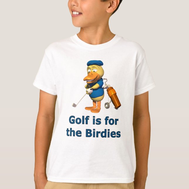 T-shirt Le golf est pour les oiseaux (Devant)