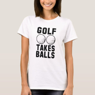 T-shirt Le golf prend des balles