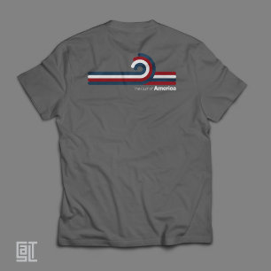 T-shirt Le golfe de l'Amérique Rétro Retour aux années 80