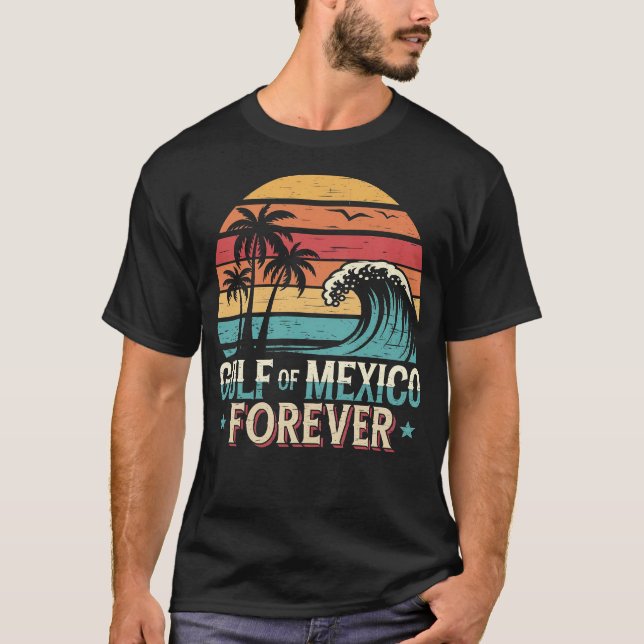 T-shirt Le golfe du Mexique pour le surf éternel (Devant)