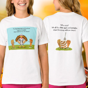 T-shirt Le Grand Concours de Thanksgiving Citrouille et Po