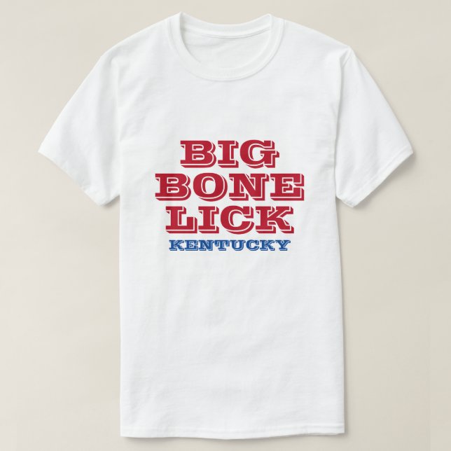 T-shirt Le grand os lèchent le Kentucky (Design devant)