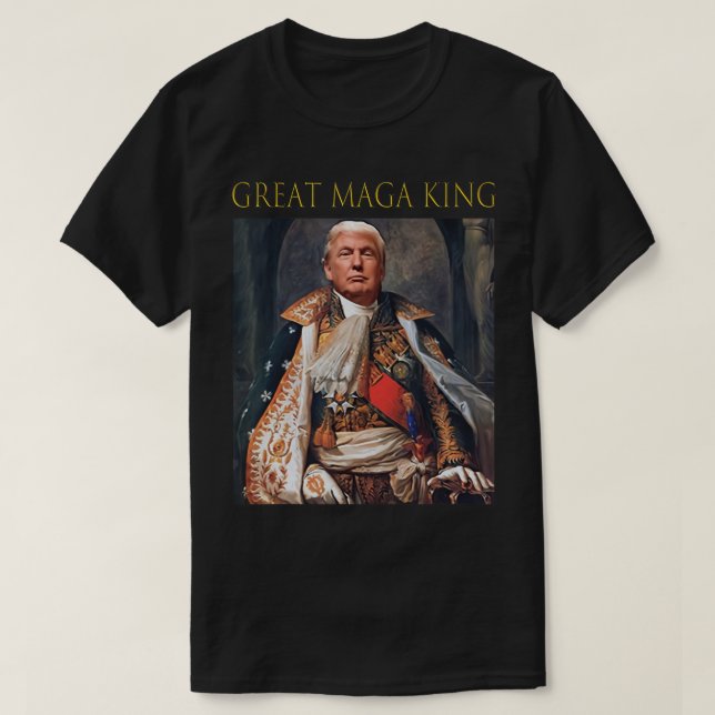 T-shirt Le Grand Roi Maga Funny Trump Ultra Maga King T- (Design devant)