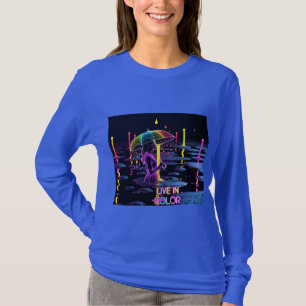 T-shirt Le graphique coloré de la tempête