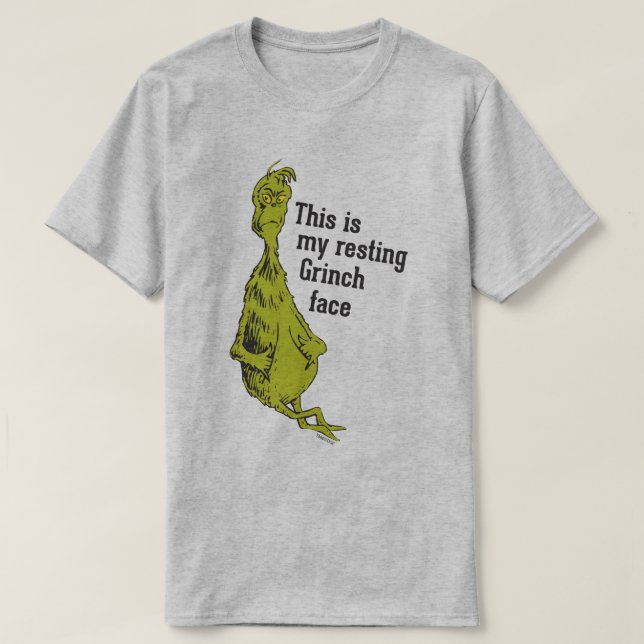 T-shirt Le Grinch | Drôle Repose de la face (Design devant)