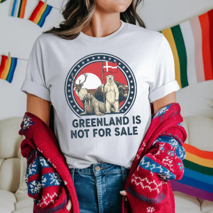 T-shirt Le Groenland n'est pas à vendre, protestation affl