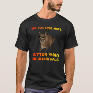 T-shirt Le gros Floppa mâle grand mème Caracal chat mâle