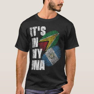 T-shirt Le Guatemala Et Le Guyana Mélangent Le Patrimoine 