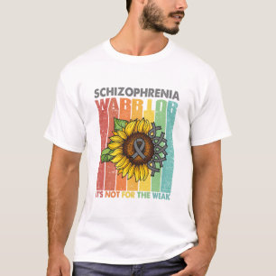 T-shirt Le guerrier de la schizophrénie n'est pas pour le