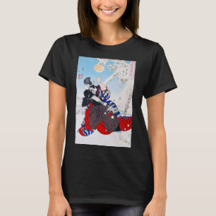 T-shirt Le guerrier de Samurai tient un Katana, Yoshitoshi